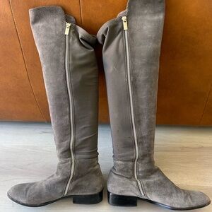 Michael Kors Grey Suede Tall Boots!🩶